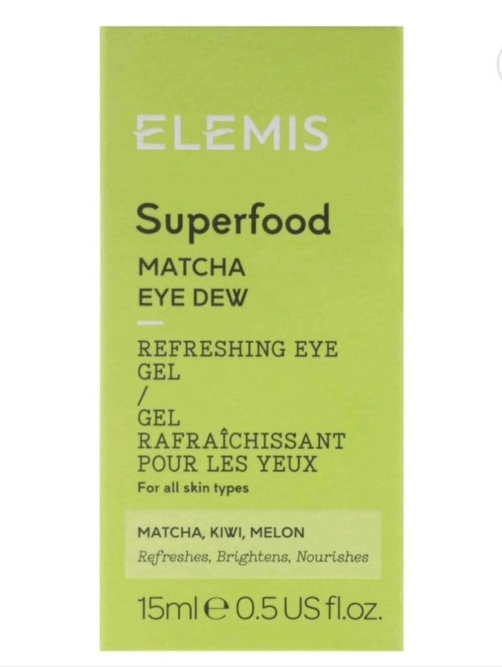 ELEMIS Superfood Matcha Eye Dew, 15ml (Travel Size), NIB - Picture 3 of 4